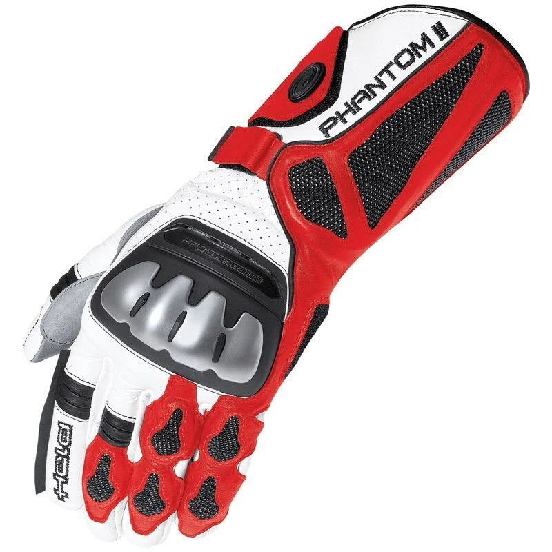 Held Phantom II Motorcycle Gloves (White/Red) 1 Held Phantom II Motorcycle Gloves (White/Red)