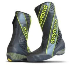 Daytona Security Evo 3 Race Boots (Black/Gun/Yellow)