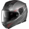 Nolan N87 RAPID N-Com Motorcycle Helmet (Flat Lava Grey/Red)