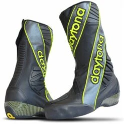 Daytona Security Evo 3 Race Boots (Black/Gun/Yellow) -OUTER ONLY