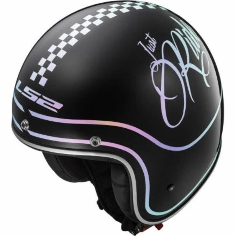 LS2 OF583 Rusty Open Faced Helmet (Gloss Black) 2 LS2 OF583 Rusty Open Faced Helmet (Gloss Black) - Image 2