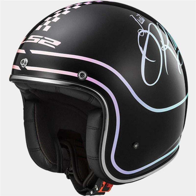 LS2 OF583 Rusty Open Faced Helmet (Gloss Black) 1 LS2 OF583 Rusty Open Faced Helmet (Gloss Black)