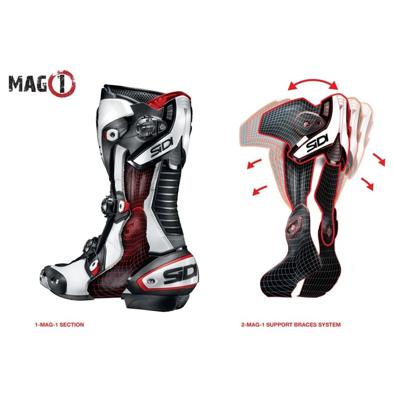 Sidi Mag-1 Air Motorcycle Boots (White/Black) 3 Sidi Mag-1 Air Motorcycle Boots (White/Black) - Image 3