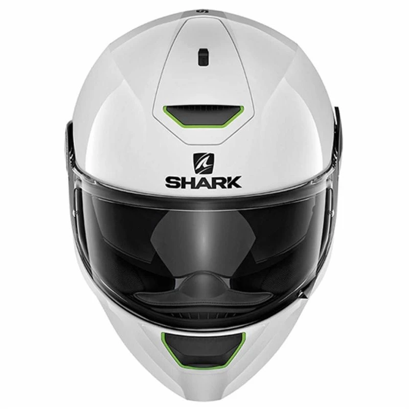 Shark SKWAL 2 Motorcycle Helmet (Gloss White/Green LED) 2 Shark SKWAL 2 Motorcycle Helmet (Gloss White/Green LED) - Image 2