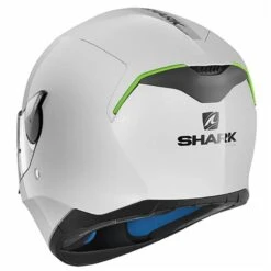 Shark SKWAL 2 Motorcycle Helmet (Gloss White/Green LED) 5 Shark SKWAL 2 Motorcycle Helmet (Gloss White/Green LED) -Motorcycle Equipment Store 21670 2