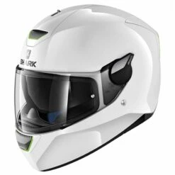 Shark SKWAL 2 Motorcycle Helmet (Gloss White/Green LED)