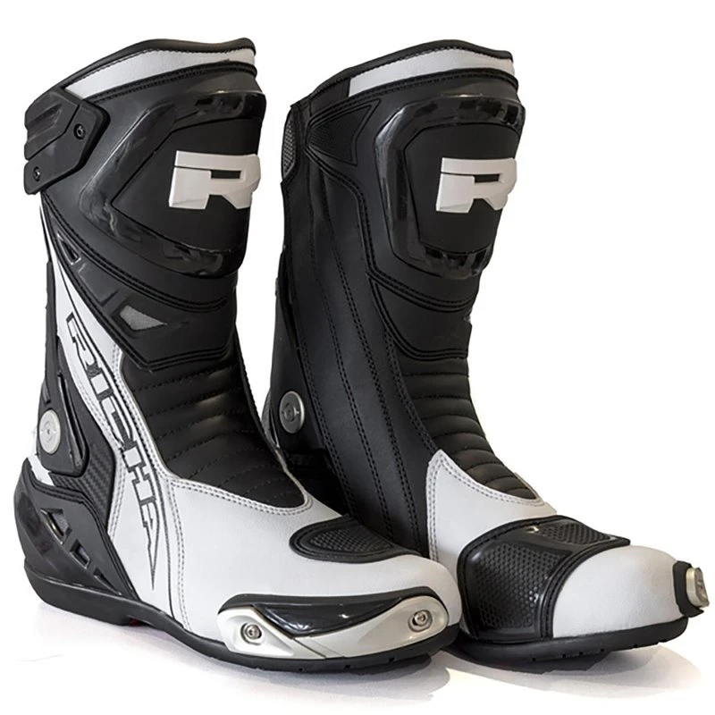 Richa Blade Waterproof Motorcycle Boots (Black/White) 2 Richa Blade Waterproof Motorcycle Boots (Black/White) - Image 2