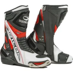 Richa Blade Waterproof Motorcycle Boots (Black/White/Red)