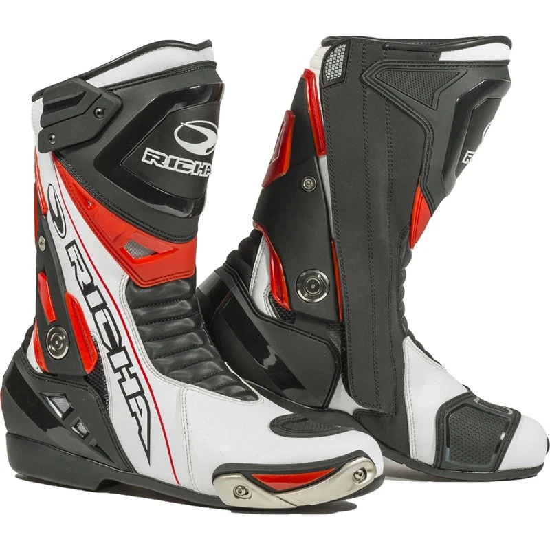 Richa Blade Waterproof Motorcycle Boots (Black/White/Red) 1 Richa Blade Waterproof Motorcycle Boots (Black/White/Red)