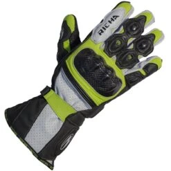Richa Ravine Motorcycle Gloves (Black/Yellow)