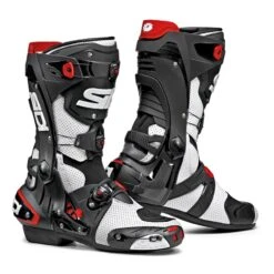 Sidi REX Air CE Motorcycle Boots (White|Black) - Special Order