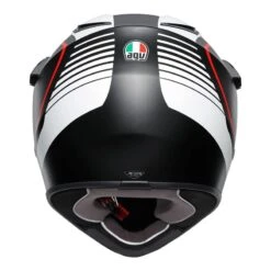 AGV AX9 Pacific Road Helmet (Matt Black|White|Red) -Motorcycle Equipment Store 24715 2