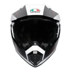 AGV AX9 Pacific Road Helmet (Matt Black|White|Red) -Motorcycle Equipment Store 24715 3