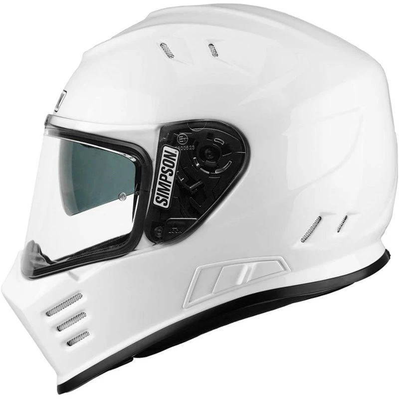 Simpson Venom Motorcycle Helmet (Gloss White) 2 Simpson Venom Motorcycle Helmet (Gloss White) - Image 2