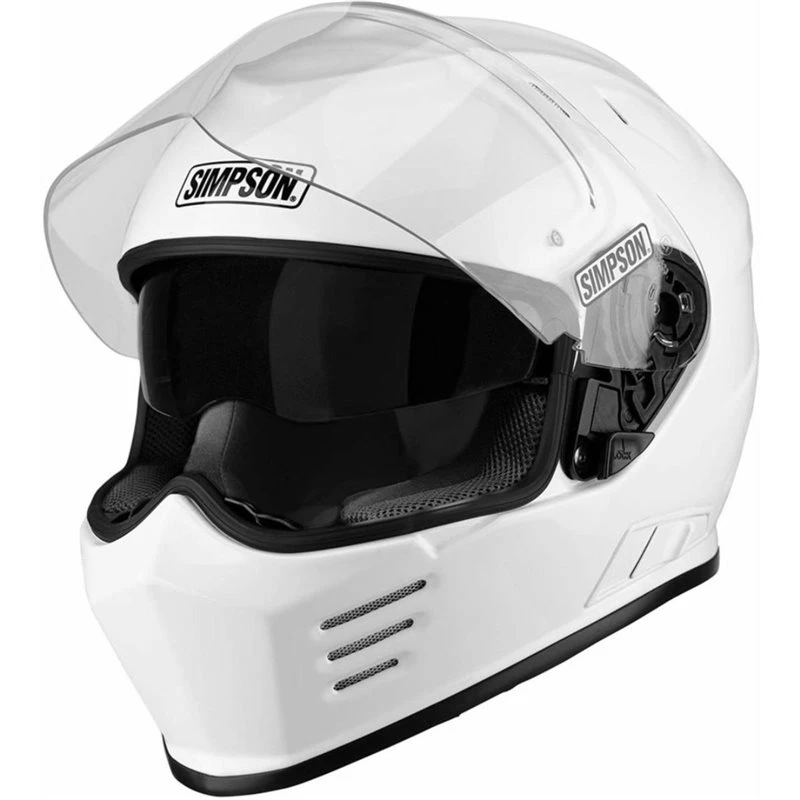 Simpson Venom Motorcycle Helmet (Gloss White) 3 Simpson Venom Motorcycle Helmet (Gloss White) - Image 3