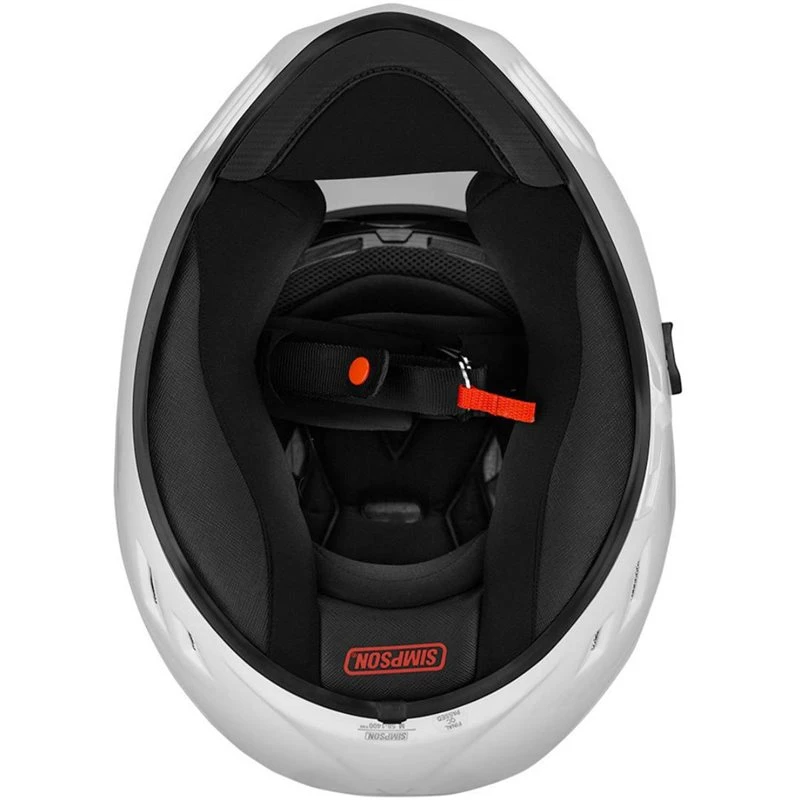 Simpson Venom Motorcycle Helmet (Gloss White) 8 Simpson Venom Motorcycle Helmet (Gloss White) - Image 8