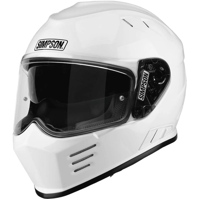 Simpson Venom Motorcycle Helmet (Gloss White) 1 Simpson Venom Motorcycle Helmet (Gloss White)