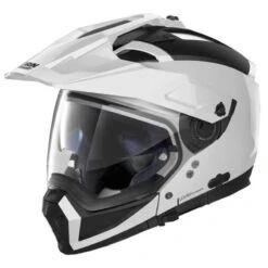 Nolan N70-2X Classic N-Com Helmet (Metal White)