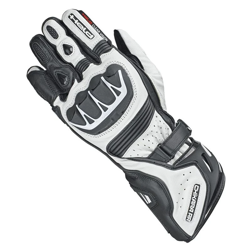 Held Chikara RR Motorcycle Glove (Black|White)