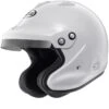 Arai GP-J3 Open Face Car Helmet (W/M6 Studs) White