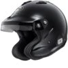 Arai GP-J3 Open Face Car Helmet (W/M6 Studs) Black