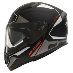 Vemar Sharki Cutter Flip Front Helmet (Matt Black|Silver)