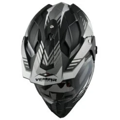 Vemar Kona Explorer Helmet (Matt Black|White) -Motorcycle Equipment Store 26198 2