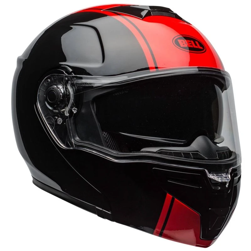 Bell SRT Modular Ribbon Flip Front Helmet (Black|Red) 2 Bell SRT Modular Ribbon Flip Front Helmet (Black|Red) - Image 2
