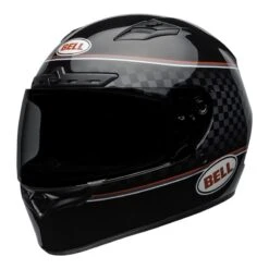 Bell Qualifier DLX Mips Breadwinner Helmet (Black|White) -Motorcycle Equipment Store 26740 6