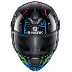 Shark Skwal 2 Noxxys (White LED) Helmet (Black/Blue/Green) -Motorcycle Equipment Store 26975 2