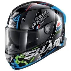 Shark Skwal 2 Noxxys (White LED) Helmet (Black/Blue/Green)