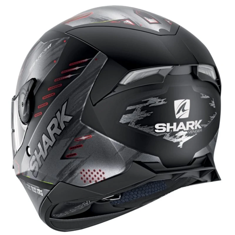 Shark Skwal 2 Venger (White LED) Helmet (Matt Black/Anthracite/Red) 2 Shark Skwal 2 Venger (White LED) Helmet (Matt Black/Anthracite/Red) - Image 2