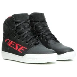 Dainese York D-WP Shoes (Carbon-Dark/Red)