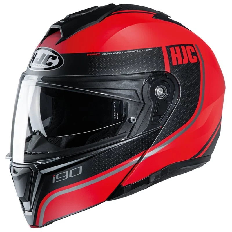 HJC I90 Davan Flip Front Helmet (Red) 1 HJC I90 Davan Flip Front Helmet (Red)