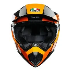 AGV AX9 Trail Helmet (Gunmetal|Orange) -Motorcycle Equipment Store 29258 2