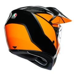 AGV AX9 Trail Helmet (Gunmetal|Orange) -Motorcycle Equipment Store 29258 4