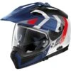 Nolan N70-2X Decurio N-Com Helmet (Metal White/Blue/Red)