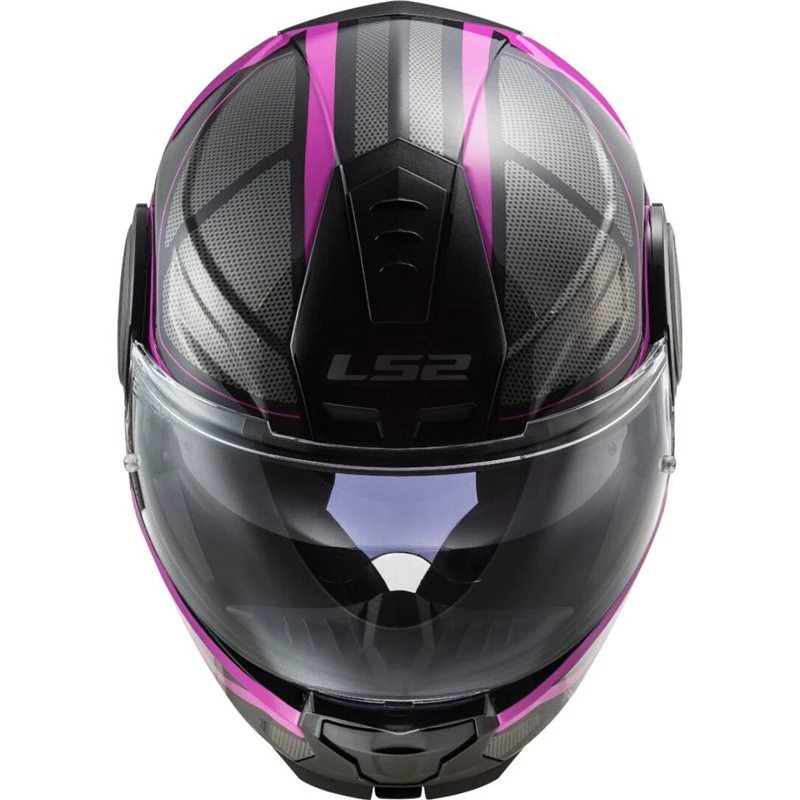 LS2 FF902 Scope Axis Flip Front Helmet (Black|Pink) 4 LS2 FF902 Scope Axis Flip Front Helmet (Black|Pink) - Image 4