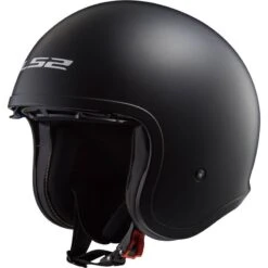 LS2 OF599 Spitfire Open Face Helmet (Matt Black) -Motorcycle Equipment Store 29718 5