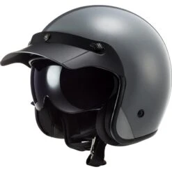 LS2 OF601 Bob Open Face Helmet (Nardo Grey) -Motorcycle Equipment Store 29725 4