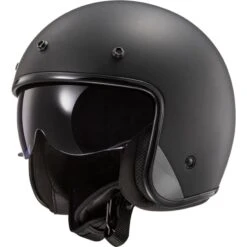 LS2 OF601 Bob Open Face Helmet (Matt Black)