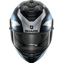 Shark Spartan GT Elgen Motorcycle Helmet (Matt Black/Silver/Blue) -Motorcycle Equipment Store 29836 2