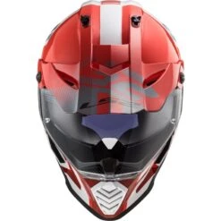 LS2 MX436 Pioneer Evo Evolve Off Road Helmet (Red/White) -Motorcycle Equipment Store 30208 2