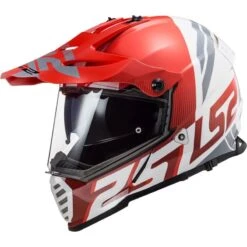 LS2 MX436 Pioneer Evo Evolve Off Road Helmet (Red/White)