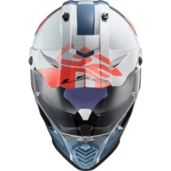 LS2 MX436 Pioneer Evo Evolve Off Road Helmet (White Cobalt) -Motorcycle Equipment Store 30209 3