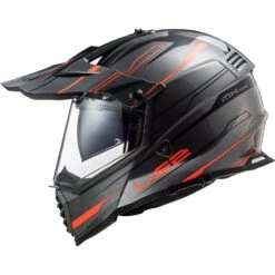 LS2 MX436 Pioneer Evo Knight Off Road Helmet (Titanium/Fluo Orange) 13 LS2 MX436 Pioneer Evo Knight Off Road Helmet (Titanium/Fluo Orange) -Motorcycle Equipment Store 30210 5