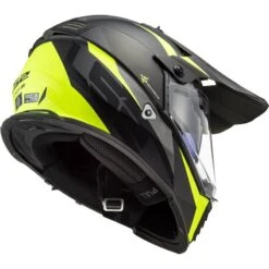 LS2 MX436 Pioneer Evo Router Off Road Helmet (Matt Black/Hi Vis Yellow) -Motorcycle Equipment Store 30215 4