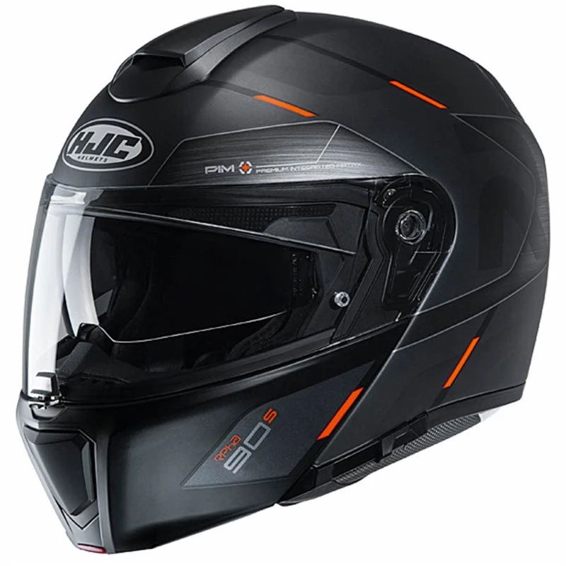 HJC RPHA 90S Bekavo Flip Front Helmet (Black/Orange) 1 HJC RPHA 90S Bekavo Flip Front Helmet (Black/Orange)