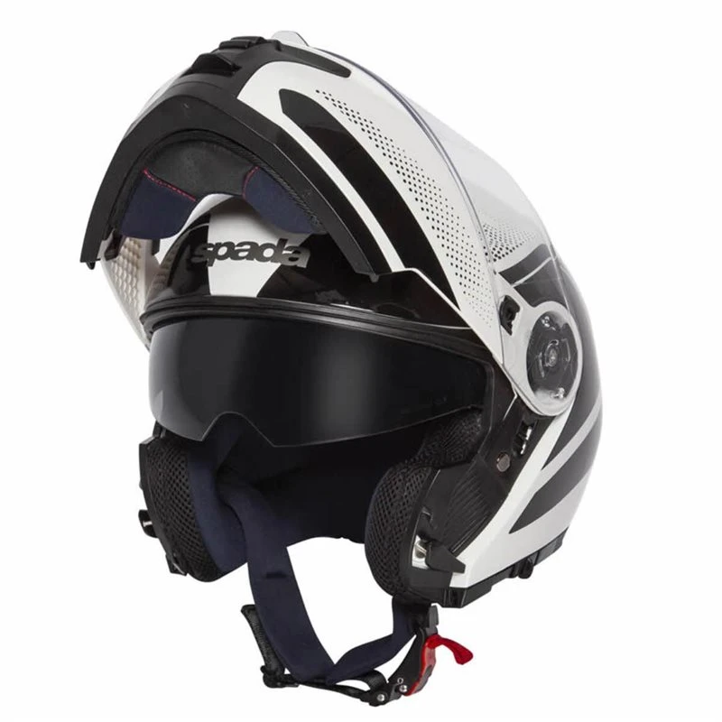 Spada Orion Pixel Flip Front Helmet (White/Black) 2 Spada Orion Pixel Flip Front Helmet (White/Black) - Image 2