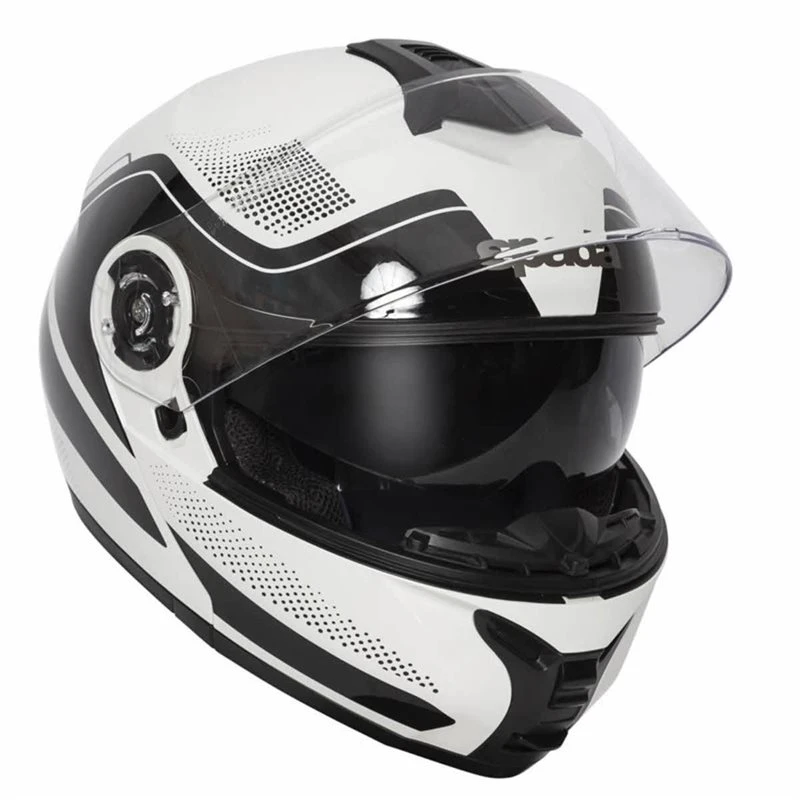 Spada Orion Pixel Flip Front Helmet (White/Black) 8 Spada Orion Pixel Flip Front Helmet (White/Black) - Image 8